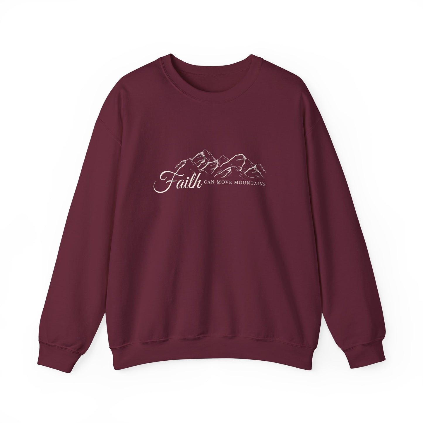 Faith Can Move Mountains Crewneck Sweatshirt